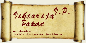 Viktorija Popac vizit kartica
